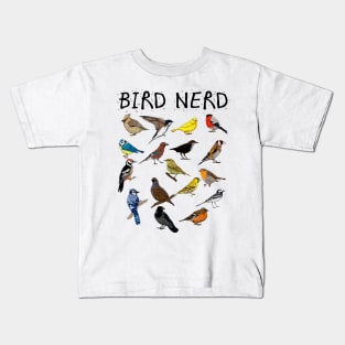 'Bird Nerd Different Kinds of Bird' Cute Bird Lover Gift Kids T-Shirt